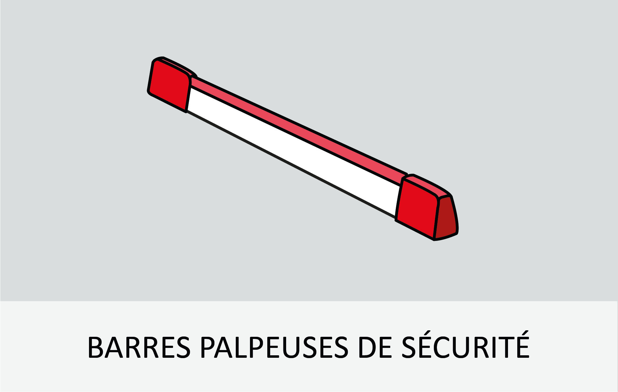 Barres palpeuses de sécurité des portes sectionnelles