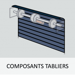 Composants tabliers rideau métallique