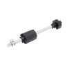 Embout télescopique réglable pour tube octogonal de 60mm de volet roulant d'un poids de 100Kgs maximum