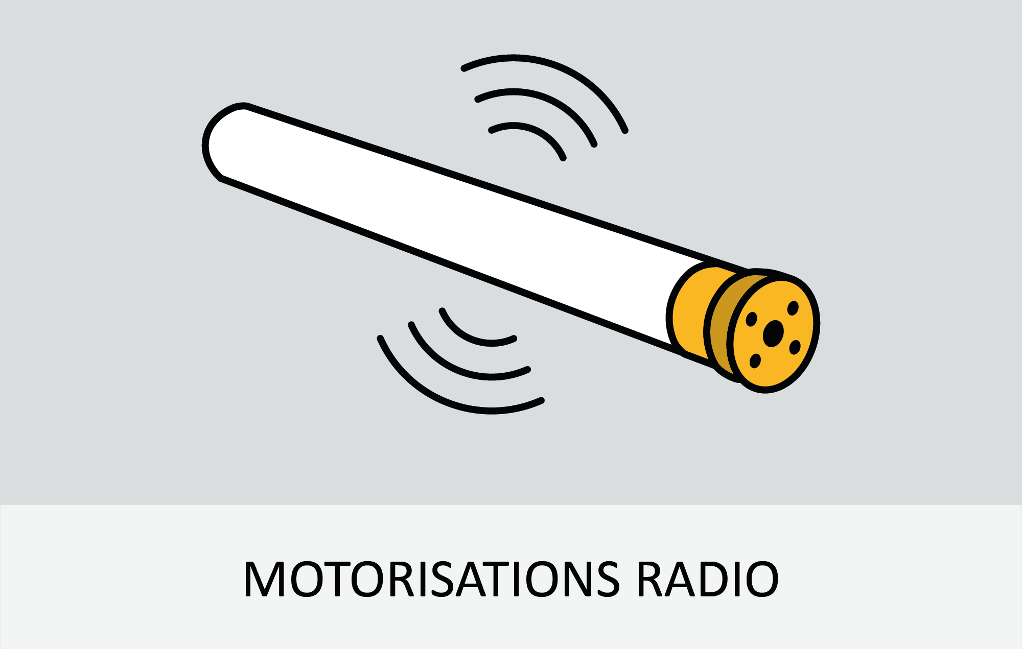 Motorisation radio pour les motorisations des volets roulants