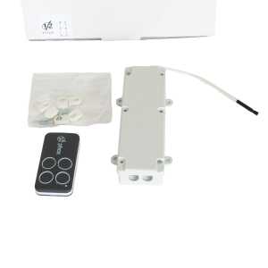 Ensemble des accessoires composant le kit de radiocommande d'un rideau métallique