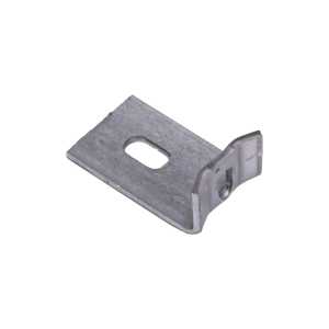 Dos de l'équerre de fixation pour rails verticaux de rideaux métalliques