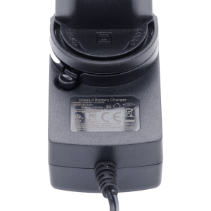 Étiquette signalétique du chargeur pour batterie de volets roulants solaires GAPOSA
