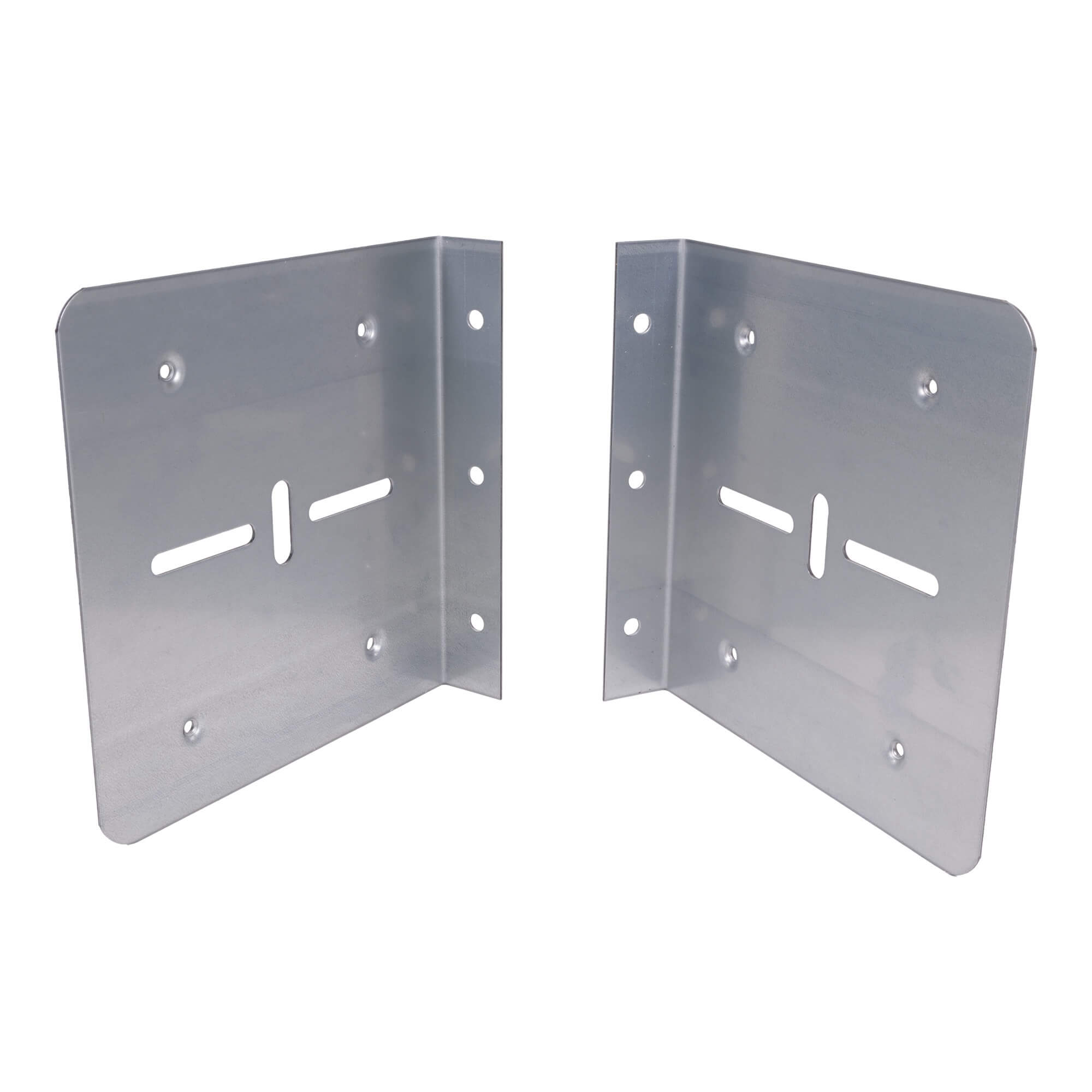 Flasques 300 x 300mm pour rideau métallique Flasques acier galvanisé 300 x 300mm pour rideau métallique avec axe à ressorts