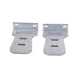 Trous de fixations carrés des butées de lame finale de rideau métallique