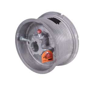 Poulie droite pour enrouler les câbles d'une porte sectionnelle de 5,5m de hauteur maximum