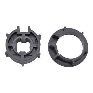 Roue et couronne pour montage d'un moteur tubulaire Ø45mm dans un tube à goutte rond Ø68mm de store de terrasse