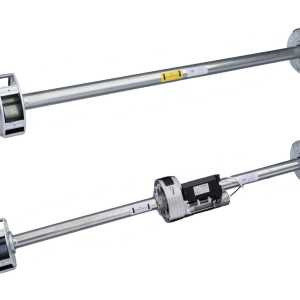 Axes de grilles métalliques enroulables en versions manuelles et électriques