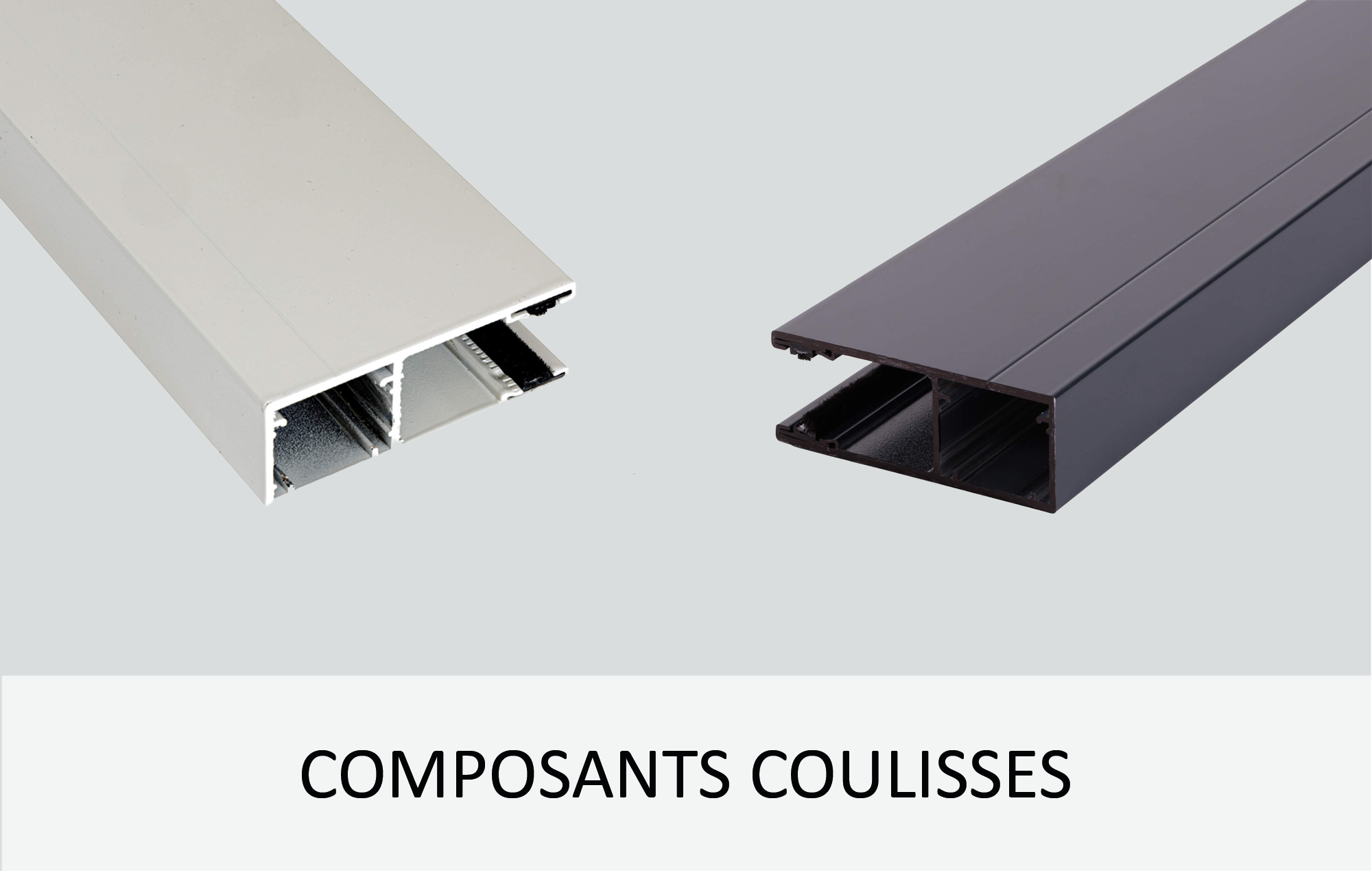 Coulisses de portes de garage enroulables en aluminium