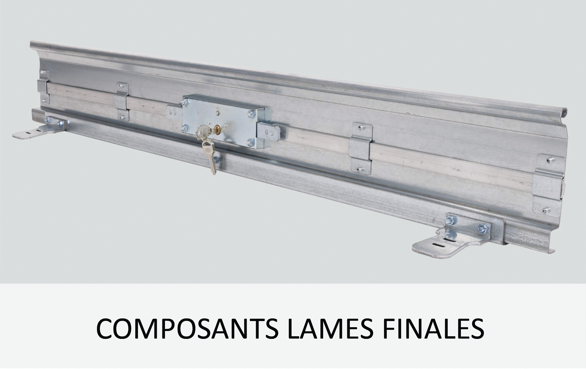 Composants lames finales rideau métallique