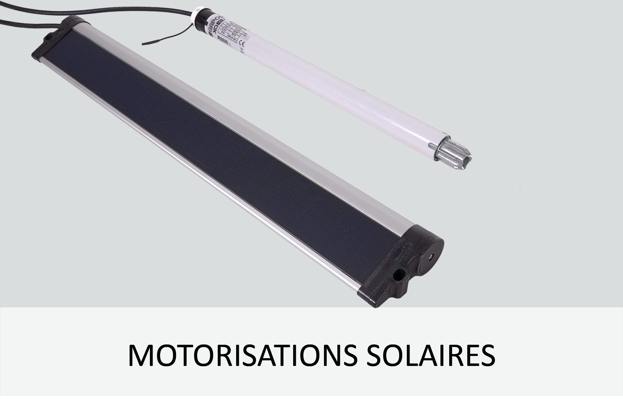 Motorisations solaires pour volet roulant