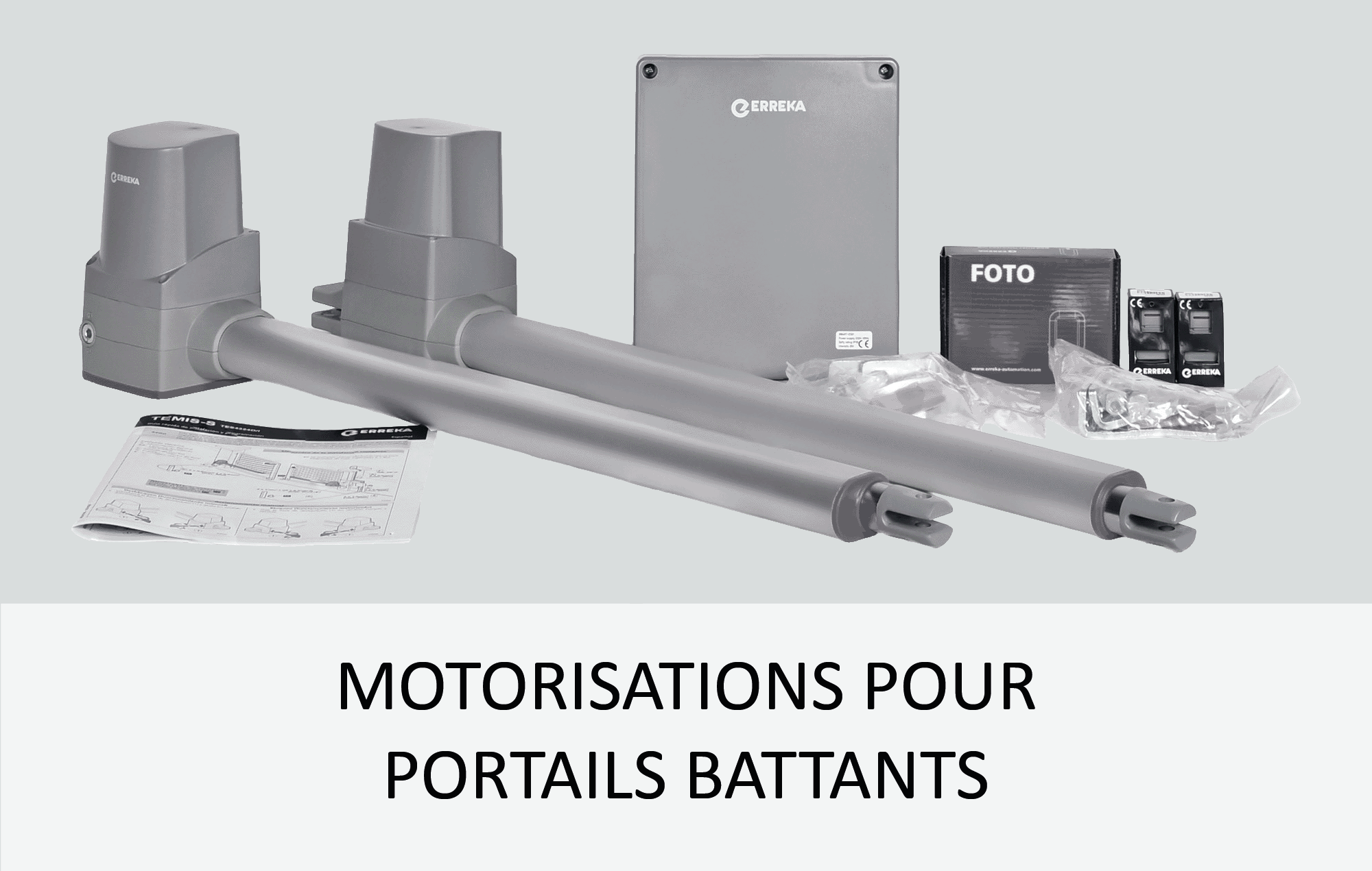 Motorisations pour portails battants