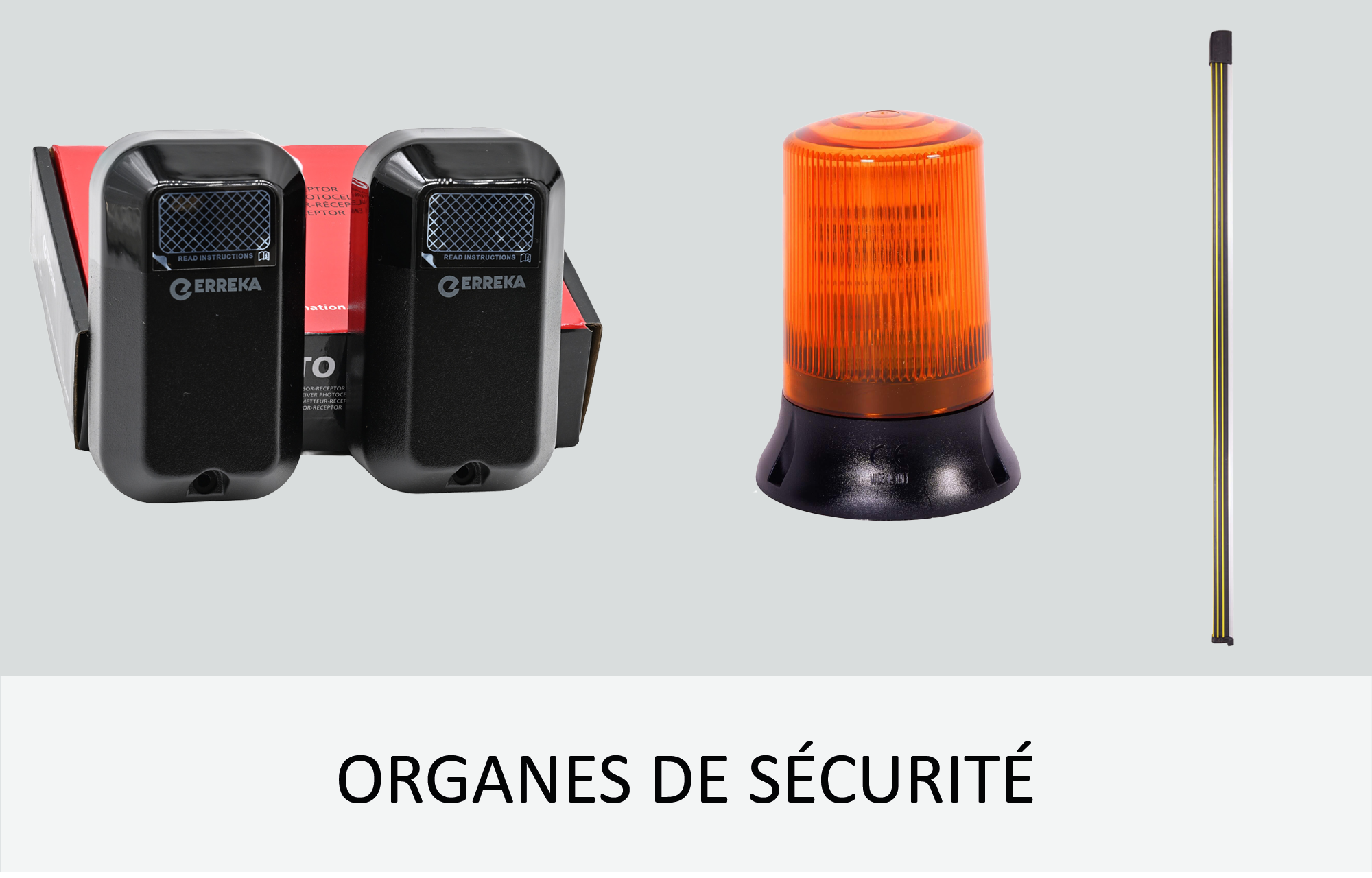 Organes de sécurité pour portail