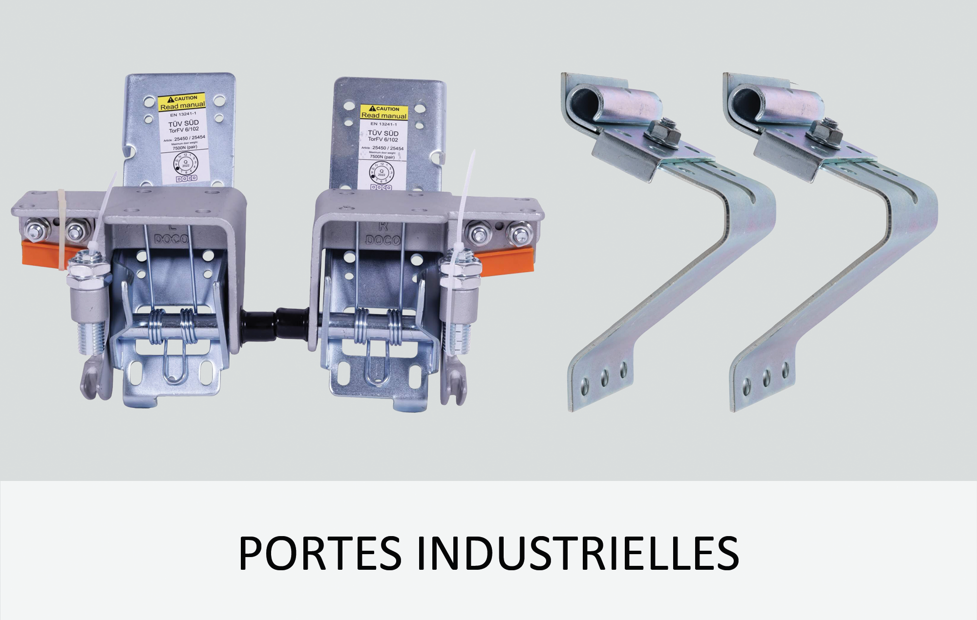 Porte sectionnelle industrielle pour entrepôts ou bâtiments industriels